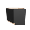 Modernform Cabinet Onyx Black Shaker 42" W X 34 1/2" H X 24" D Diagonal Corner Sink Base Cabinet