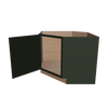 Modernform Cabinet Slim Sage Green 42" W X 34 1/2" H X 24" D Diagonal Corner Sink Base Cabinet