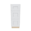 J&K White Shaker S8 Base w/3 Drawers - 12" W