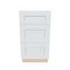 J&K White Shaker S8 Base w/3 Drawers - 18" W