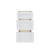 J&K White Shaker S8 Base w/3 Drawers - 18" W
