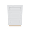 J&K White Shaker S8 Base w/3 Drawers - 21" W