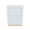 J&K White Shaker S8 Base w/2 Drawers - 24" W