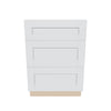 J&K White Shaker S8 Base w/3 Drawers - 24" W