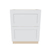 J&K White Shaker S8 Base w/2 Drawers - 27" W