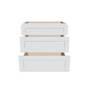 J&K White Shaker S8 Base w/3 Drawers - 33" W