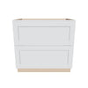 J&K White Shaker S8 Base w/2 Drawers - 36" W