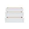 J&K White Shaker S8 Base w/3 Drawers - 42" W