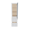 J&K White Shaker S8 Vanity Counter Linen 12" W x 45" H x 12" D