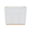 J&K White Shaker S8 Vanity Sink Combo 36" W x 33" H x 21" D