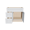 J&K White Shaker S8 Vanity Sink Combo 36" W x 33" H x 21" D