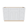 J&K White Shaker S8 Vanity Sink Combo 48" W x 33" H x 21" D
