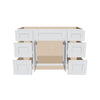 J&K White Shaker S8 Vanity Sink Combo 48" W x 33" H x 21" D