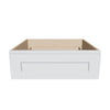 J&K White Shaker S8 24" W x 7-1/2" H or 8-1/2" H Knee Drawer
