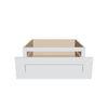 J&K White Shaker S8 24" W x 7-1/2" H or 8-1/2" H Knee Drawer