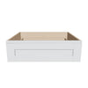 J&K White Shaker S8 27" W x 7-1/2" H or 8-1/2" H Knee Drawer