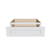 J&K White Shaker S8 27" W x 7-1/2" H or 8-1/2" H Knee Drawer