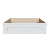 J&K White Shaker S8 30" W x 7-1/2" H or 8-1/2" H Knee Drawer