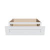 J&K White Shaker S8 30" W x 7-1/2" H or 8-1/2" H Knee Drawer