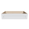 J&K White Shaker S8 36" W x 7-1/2" H or 8-1/2" H Knee Drawer