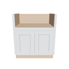 J&K White Shaker S8 Base Farm Sink - 30" W