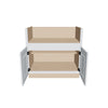 J&K White Shaker S8 Base Farm Sink - 36" W