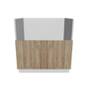 Modernform Cabinet Walnut 33" W X 34 1/2" H X 24" D Farm Sink Base Cabinet