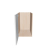 Modernform Cabinet Gloss White 15" W X 24" H X 21" D Vanity Floating Full Height Single Door Cabinet