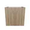 Modernform Cabinet Walnut 24" W X 24" H X 21" D Vanity Floating Full Height Double Door Cabinet