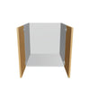 Modernform Cabinet Natural Oak 24" W X 24" H X 21" D Vanity Floating Full Height Double Door Cabinet