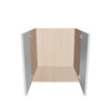 Modernform Cabinet Gloss White 24" W X 24" H X 21" D Vanity Floating Full Height Double Door Cabinet