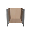 Modernform Cabinet Matte White 24" W X 24" H X 21" D Vanity Floating Full Height Double Door Cabinet