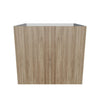Modernform Cabinet Walnut 27" W X 24" H X 21" D Vanity Floating Full Height Double Door Cabinet