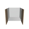 Modernform Cabinet Walnut 27" W X 24" H X 21" D Vanity Floating Full Height Double Door Cabinet