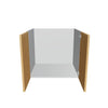 Modernform Cabinet Natural Oak 27" W X 24" H X 21" D Vanity Floating Full Height Double Door Cabinet