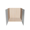 Modernform Cabinet Gloss White 27" W X 24" H X 21" D Vanity Floating Full Height Double Door Cabinet