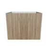 Modernform Cabinet Walnut 30" W X 24" H X 21" D Vanity Floating Full Height Double Door Cabinet