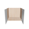 Modernform Cabinet Gloss White 30" W X 24" H X 21" D Vanity Floating Full Height Double Door Cabinet