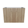 Modernform Cabinet Walnut 33" W X 24" H X 21" D Vanity Floating Full Height Double Door Cabinet