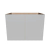 Modernform Cabinet Matte White 33" W X 24" H X 21" D Vanity Floating Full Height Double Door Cabinet