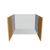 Modernform Cabinet Natural Oak 33" W X 24" H X 21" D Vanity Floating Full Height Double Door Cabinet