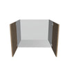 Modernform Cabinet Walnut 33" W X 24" H X 21" D Vanity Floating Full Height Double Door Cabinet