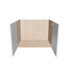 Modernform Cabinet Gloss White 33" W X 24" H X 21" D Vanity Floating Full Height Double Door Cabinet