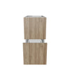 Modernform Cabinet Walnut 12" W X 24" H X 21" D Vanity Floating Drawers Cabinet