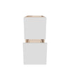 Modernform Cabinet Gloss White 12" W X 24" H X 21" D Vanity Floating Drawers Cabinet