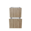 Modernform Cabinet Walnut 15" W X 24" H X 21" D Vanity Floating Drawers Cabinet