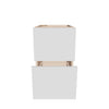 Modernform Cabinet Gloss White 15" W X 24" H X 21" D Vanity Floating Drawers Cabinet