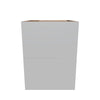Modernform Cabinet Matte White 18" W X 24" H X 21" D Vanity Floating Drawers Cabinet