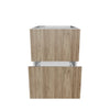 Modernform Cabinet Walnut 18" W X 24" H X 21" D Vanity Floating Drawers Cabinet