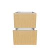 Modernform Cabinet Natural Oak 18" W X 24" H X 21" D Vanity Floating Drawers Cabinet